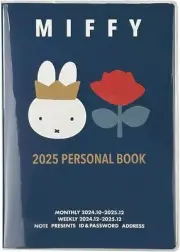 2025 Miffy Weekly Blue 11BD-6B B6 Schedule NoteBook Diary Personal Book Japan