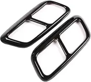 Compatible for Land -Rover -Range -Rover Sport P400 Stainless Steel Car Tail Pipes Silence Cover Exhaust Pipe Cover Stickers Car Accessories(Black)