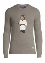 Ralph Lauren Purple Label Men's Polo Bear Cashmere Sweater $1495 - M