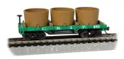 Bachmann Old-Time Wood Tank Car, Rock Island (Green) - N Scale