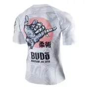 Budo Zombie Shaka Rash Guard - White