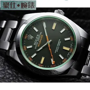 高端 ROLEX 勞力士 Milgauss 116400GV 抗磁 綠玻璃116400 GV 黑色面盤 40M