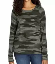 New Buffalo David Bitton Ladies’ Printed Long Sleeve Cozy Top Small Camouflage