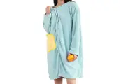 Absorbent Wearable Hooded Surf Poncho Quick-Dry Blanket Towels For Swiming Surfing Aquatics-Blue