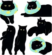 Magnetic Bookmarks - 6 Pieces Assorted Cute Book Markers Clip Set for Teachers Students Book Lovers Reading, for School Office Home Supplies, Kawaii Cat Magnet Page Markers