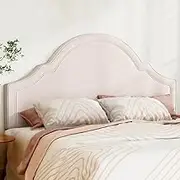 Artiss Bed Frame King Size Bed Head Headboard BedHead Base Velvet Beige IRIS