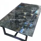60" x 30" Labradorite Stones Table Top / Coffee Counter table Home Decor