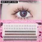 Professional Individual Lashes Cluster Spikes Lash Wispy Premade Russian Natural