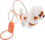 Toddmomy Walking and Barking Toy Dog Realistic Interactive Pet for Children Electronic Puppy Toddlers Small Plush Puppy Toy Battery Operated Plush Puppy Toy