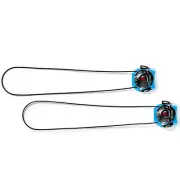 Sidi Replacement TECHNO 3 PUSH Button Release Buckles BLUE/BLACK SHORT One Pair
