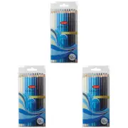 3x 12pc Jasart Studio Sch Artist Art/Craft Colour Pencil Set Non-Toxic Ocean