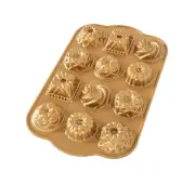 Nordic Ware Bundt Charms 1.2 Cup Gold