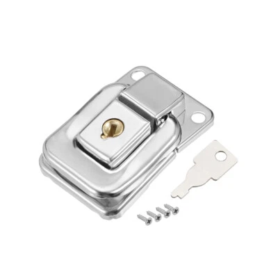 41mm x 28mm Metal Small Size Suitcase Hasp Catch Latch with Keys and Screws