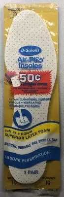 Vintage Dr Scholl’s Air Pillo Insoles Womens Size 10 NEW OLD STOCK 1980