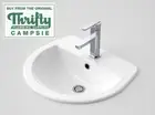 NEW - Caroma Cosmo Vanity Basin w/ Overflow, No Tap Hole, White 893305W, CAR013