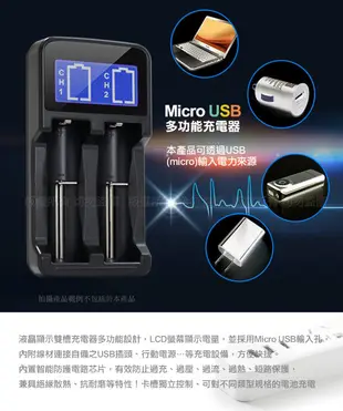 Aisure愛秀王 LCD-18650 液晶雙槽/鋰電池充電器 三號四號充電式電池可充 (5.7折)