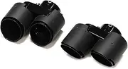 Carbon Fiber Exhaust Tip Exhaust Muffler Tip Compatible for BMW X5 G05 X6 G06 M40i 2019 Tailpipe Nozzle(Carbon Fiber A)