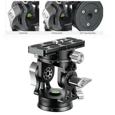 New Leofoto VH-30R two-way head Monopod 2-way Panoramic Long Lens Head