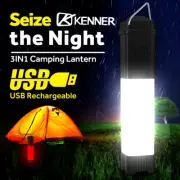 Rechargeable LED Camping Lantern Work Light Flashlight Outdoor Tent Lamp Torch
