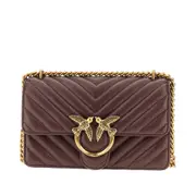 [PINKO] PINKO Chevron leather Mini Love One bag Woman One Size One Size Brown
