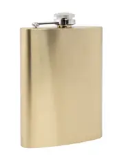 Hip Flask Brushed Gold