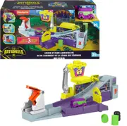 Fisher-Price DC Batwheels Toy Car Playset Legion of Zoom Launching HQ with Ramp