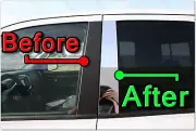 CHROME Pillar Posts for Nissan Cube 09-19 9pc Set Door Cover Mirrored Trim (for: Nissan)
