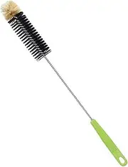 Long Handle Bottle Brush, Sport Water Bottles, Narrow Neck Thermos & Glassware Cleaning, Durable Cup & Kettle Brush with Ergonomic Grip
