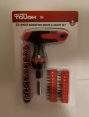 Hyper Tough Tools 31-Piece Ratcheting Driver & Socket Set Brand New