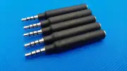 5pcs 3.5mm Slim TRRS Headphone Extender Extension AUX Stereo Audio Adapter Plug