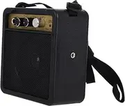 FUNNETOYU 1 Set Mini Electric Guitar Amplifier Compact Amp for Electric Acoustic Guitars Audio Output Sturdy Design Versatile Connections for Practice Performance