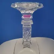 WATERFORD Marquis BRIXTON Cut Crystal 8" Pillar Candle Holder Crystal IN BOX