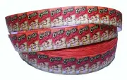 Flamin Hot Cheetos 1" Wide Repeat Ribbon Sold in Yard Lots