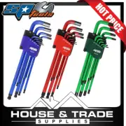 SP Tools Hex Allen Key Set 3x 9 Piece Metric Torx & AF SP34500