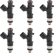 KUIPERAUTO 6Pcs Fuel Injectors FJ612 0280158028 Compatible for Chrysler 300 Sebring Compatible for Dodge Stratus Nitro Journey Charger Magnum