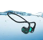 Bone Conduction Headphones, Open-Ear Bluetooth 5.3 Headphones, 8GB MP3 Player, IP68 Waterproof, Hi-Res Audio Support, 6H Playtime, Secure Fit for Swimming, Running, Sports, and Outdoor Activities