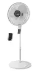 Oscillating Pedestal Fan Thermostat Adjustable Height Remote Control Timer 4 ...