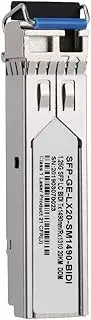 1.25G SFP Transceiver, Single Mode LC Module 1.25Gbps Up to 20KM, Mini GBIC Fiber Transceiver 1490nm, Plug and Play & SFF-8472