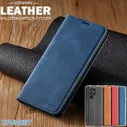 For Samsung S25 S24 S23 S22 S21 S20 FE Ultra Plus A56 Case Leather Wallet Cover