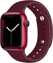 Sport Band for Apple Watch 45mm 44mm 46mm 49mm 42mm 41mm 40mm 38mm,Soft Silicone Adjustable Replacement Strap for iWatch Series 10/9/Ultra 2/SE 2nd/8/7/Ultra/SE/6/5/4/3/2/1,Double adjustment buckle