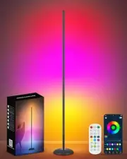 Corner Floor Lamp, Smart RGB LED Corner Lamp with App & Remote, Modern Floor
