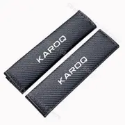 1 Pair Carbon Fibre Car Seat Belt Cover Pad For Skoda Fabia Kamiq Kadiaq Citigo Octavia Rapid Yeti Superb Scala 2024 Accessories Yalo For KAROQ