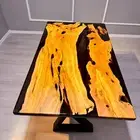 Epoxy Dining Table Olive Wood Table Live Edge River Table Epoxy Resin Table