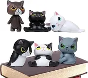 Cat Figurines | Dress Up Cat Design Landscape Cats Figurines - Funny Creative ature Garden Cats for Garden Decorations, Table Centerpieces