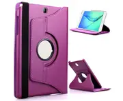 Purple Premium 360°Rotating Flip Leather Case Cover For Samsung Galaxy Tab A 8.0" 2017 T380 T385