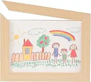 Kids Art Frames - Changeable Kid Artwork Picture Frames | Multi-function Photo Frame | Large Capacity Craft Storage Organizer Open Front Box Holds 50 Sheets For School Paintings 3D Crafts Gallery Wall