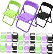 HOODANCOS Pcs Mini Chair Phone Holders Cute Foldable Design for Bedroom Living Room Office Versatile Use as Phone Stand Decoration