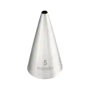 Mondo Stainless Steel #5 Round Piping Tip Icing Cake Decorating Nozzle Silver