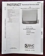 Sams Photofact 4654 Service Manual for GE 27GT630TX71, 27GT730TX71