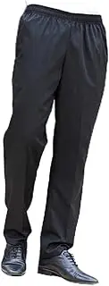 [LABRIMP] Chef Pants Breathable Chef Pants Men Women's Polyester-cotton Material Black